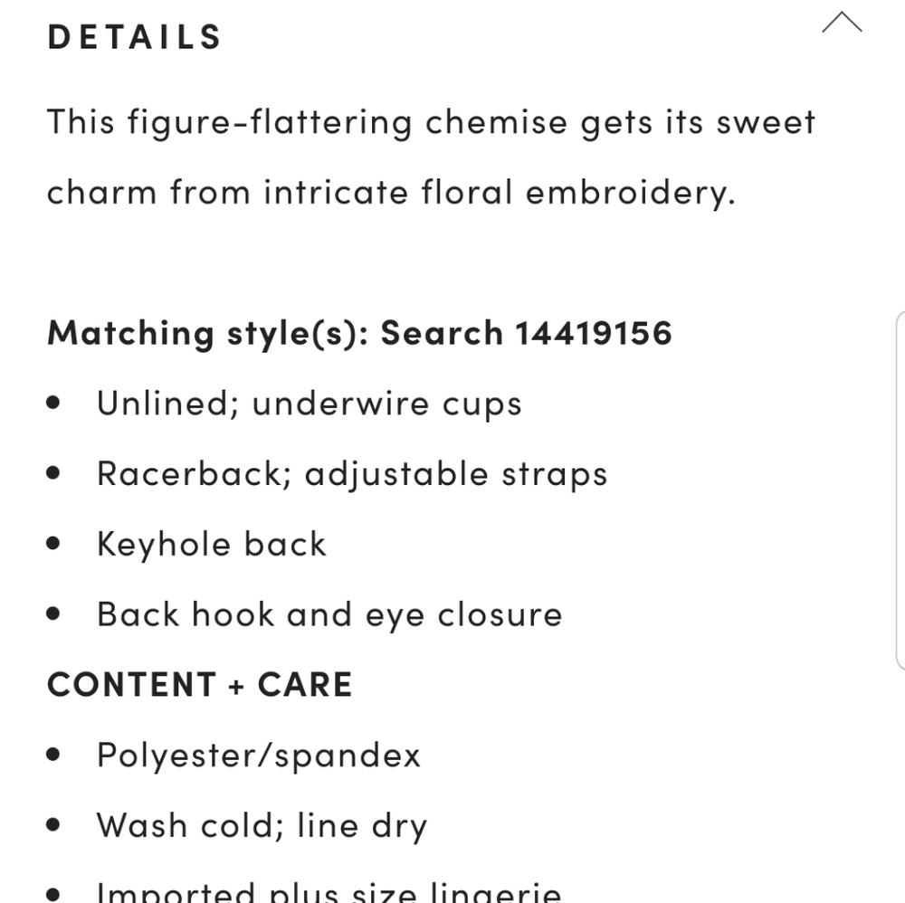 Torrid Embriodered Mesh Underwire Chemise - Picture 4 of 7